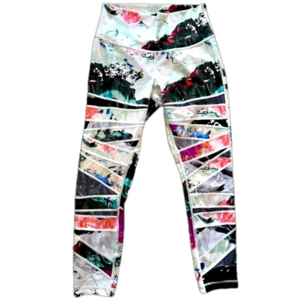 Lululemon high-waisted high times tie dye leggings - size 4